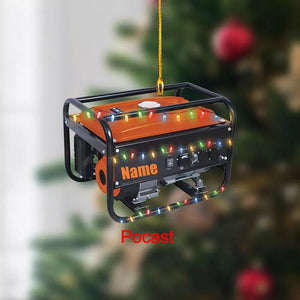 Personalized Engine-generator Electric Christmas Ornament Generator Petrol engin, Ornament For Him, Gift For Him, Ornament Christmas