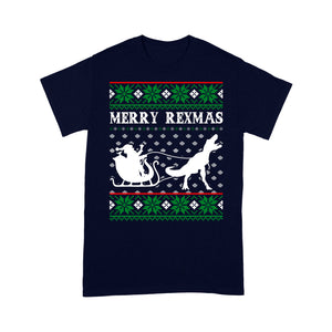 Merry Rex-Mas Funny Christmas T-rex Dinosaur Gift Sweater Tee Shirt Gift For Christmas