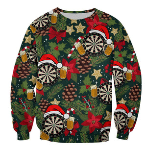 Darts Christmas Patterns Sweater, Christmas Ugly Sweater, Christmas Gift, Gift Christmas 2024