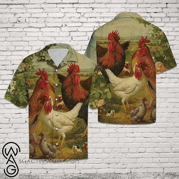 Chicken Chemise Hawaiian Shirt – Maria_Hawaiian Shirt Gift, Christmas Gift