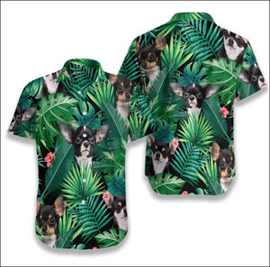 Chihuahua Tropical Hawaiian Shirt – Dnstyles_Hawaiian Shirt Gift, Christmas Gift