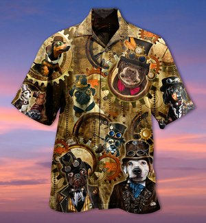 Dogs Machine - Hawaiian Shirt_Hawaiian Shirt Gift, Christmas Gift