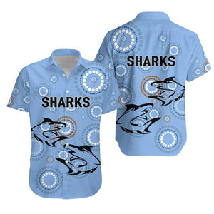 Cronulla Hawaiian Aloha Shirt Sharks Unique Indigenous, Hwaiian For Gift