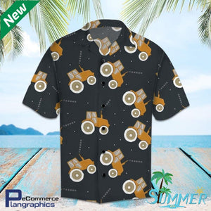 Tractor Aop Hawaiian Aloha Shirt Hawaiian Shorts Beach Short Shirt, Hawaiian Shirt Gift, Christmas Gift