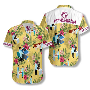 Veterinarian Ez15 1708 Hawaiian Aloha Shirt Hawaiian Shorts Beach Short Sleeve, Hawaiian Shirt Gift, Christmas Gift