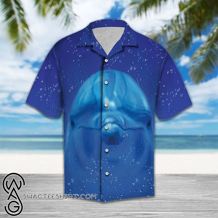 Dolphin Face Hawaiian Shirt – Maria_Hawaiian Shirt Gift, Christmas Gift