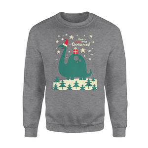 Have a Dino-mite Christmas! funny sweatshirt gifts christmas ugly sweater for men and women