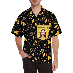 Custom Face My Treasure Men's All Over Print Hawaiian Shirt, Hawaiian Shirt Gift, Christmas Gift