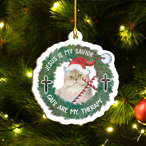 Persian Cat Ornaments Set, Meowy Christmas Ornaments Set, Funny Xmas Ornaments Family Gift Idea For Cat Lover