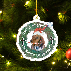 Xmas Dachshund Ornaments Set, Merry Woofmas Ornaments Set, Funny Christmas Ornaments Family Gift Idea For Dog Lover