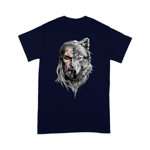 Viking T-shirt, Viking Warrior T-shirt - Viking Wolf T-shirt, Family Gift Idea For Men