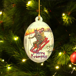 Merry Krampus Ornament Set, Dark Christmas Ornament Set, Christmas Family Gift Idea