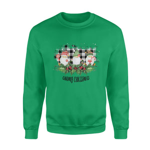 Gnomes funny with Gnomy Christmas - funny sweatshirt gifts christmas ugly sweater for men and women