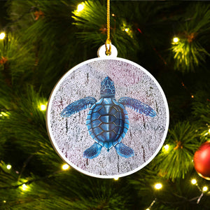 Xmas Turtle Ornaments Set, Merry Christmas Ornaments Set, Funny Christmas Ornaments Family Gift Idea For Turtle Lover