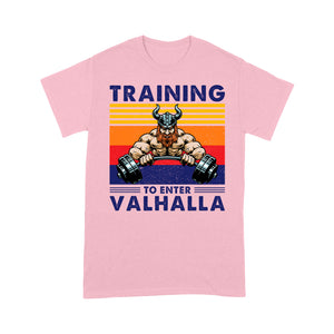 Funny Training To Enter Valhalla T-shirt, Funny Viking T-shirt, Viking Family Gift Idea For Men