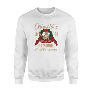 Griswold's squirrel removal go get the hammer funny sweatshirt gifts christmas ugly sweater