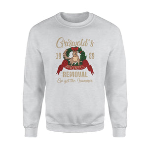 Griswold's squirrel removal go get the hammer funny sweatshirt gifts christmas ugly sweater