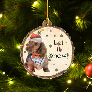 Xmas Dachshund Ornaments Set, Merry Woofmas Ornaments Set, Funny Christmas Ornaments Family Gift Idea For Dog Lover