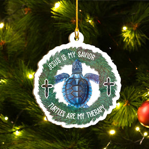 Xmas Turtle Ornaments Set, Merry Christmas Ornaments Set, Funny Christmas Ornaments Family Gift Idea For Turtle Lover