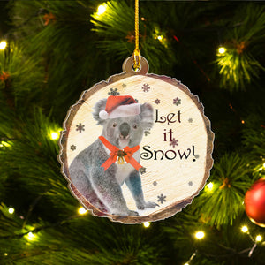 Xmas Koala Ornaments Set, Merry Christmas Ornaments Set, Funny Christmas Ornaments Family Gift Idea For Koala Lover