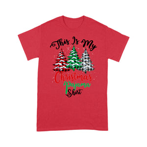 This Is My Christmas Pajama Shirt Funny Christmas Tree - Standard T-shirt  Tee Shirt Gift For Christmas