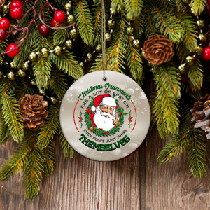 Christmas Ornament Are A Lot Like Epstein Keepsake - Funny unique Christmas ceramic ornament Merry Christmas personalized family gift idea