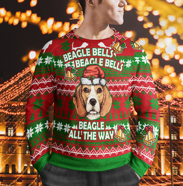 Beagle Bells Beagle All The Way Jingle Bell Beagle Funny Christmas ugly sweater family gift idea