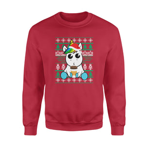 Coffee unicorn christmas funny sweatshirt gifts christmas ugly sweater