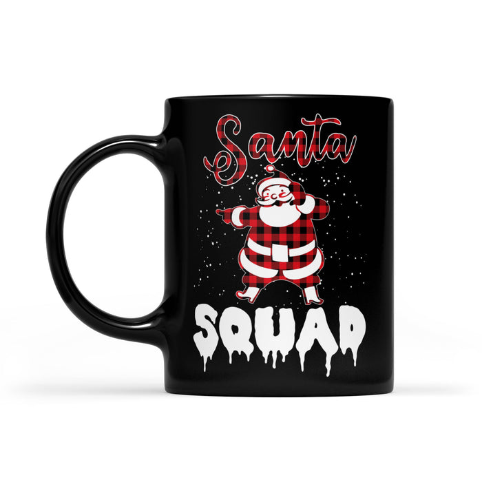 Santa Squad Funny Christmas Knitting Pattern -   Black Mug Gift For Christmas