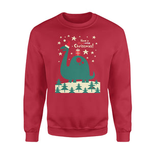 Have a Dino-mite Christmas! funny sweatshirt gifts christmas ugly sweater for men and women