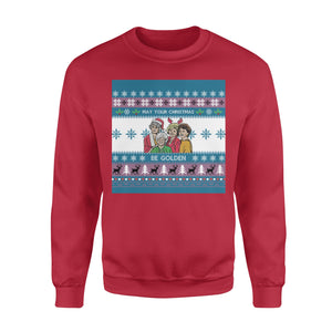 May your christmas be golden funny sweatshirt gifts christmas ugly sweater for men and women