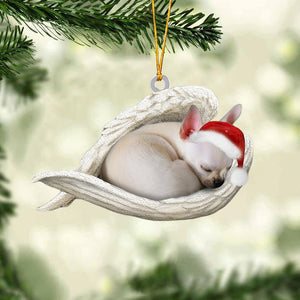 Chihuahua1-1 Sleeping Angel Christmas Ornament Godmerc - Best gifts your whole family