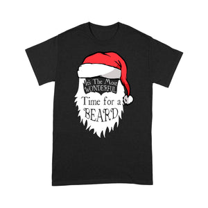 It's The Most Wonderful Time For A Beard Funny Christmas  Tee Shirt Gift For Christmas