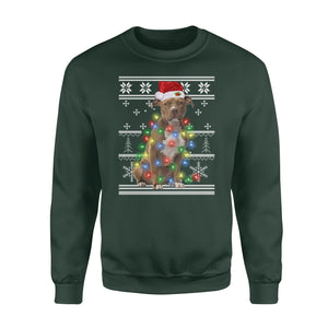 I want a Pitbull for my Christmas funny sweatshirt gifts for dog lovers christmas ugly sweatshirt