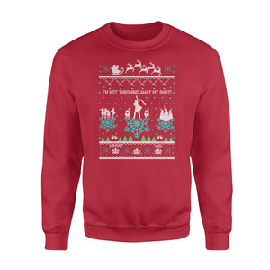 I'm not throwing away my shot! funny sweatshirt gifts christmas ugly sweater for men and women