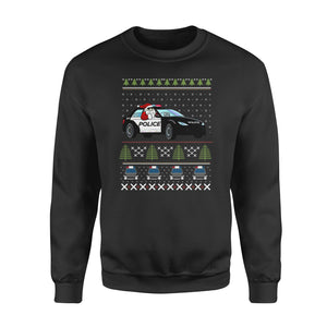 Police Officer Gifts For Men Pullover Holiday Present Santa Clausfunny sweatshirt gifts christmas ugly sweater for men and women