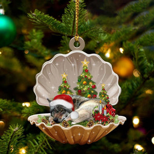 Wolf3-Sleeping Pearl In Christmas Two Sided Ornament - Best gifts your whole family